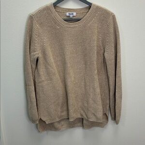 525 America Women's Tan Crew Neck Sweater